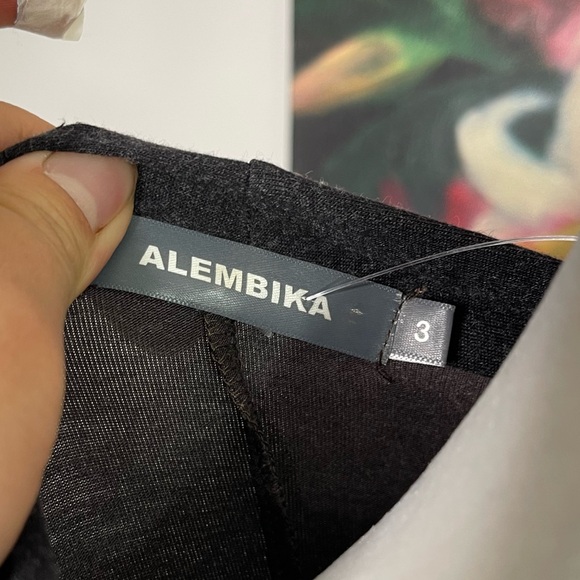 Alembika gray and Brown Elegant Butter Soft asymmetrical tunic Sz 3 Lagenlook - Picture 5 of 8